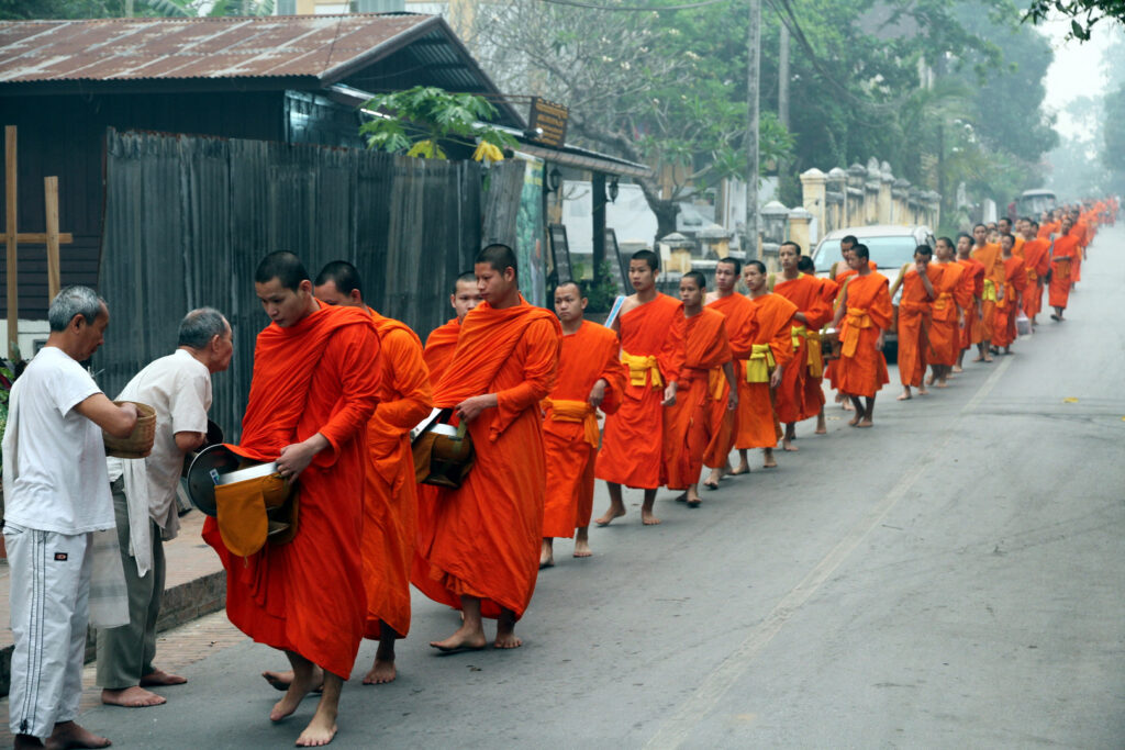 Mönche Laos